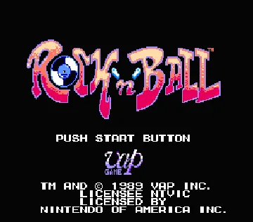 Rock 'n' Ball (USA) screen shot title